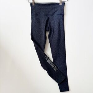 Nancy Rose‎ Performance Leggings The Bar Method Heathered Blue Workout